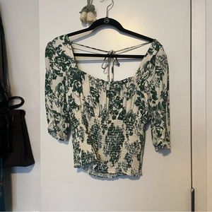 Reformation Square Neck Blouse
